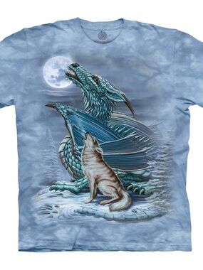 The Mountain Dragon Wolf Moon Graphic Tee